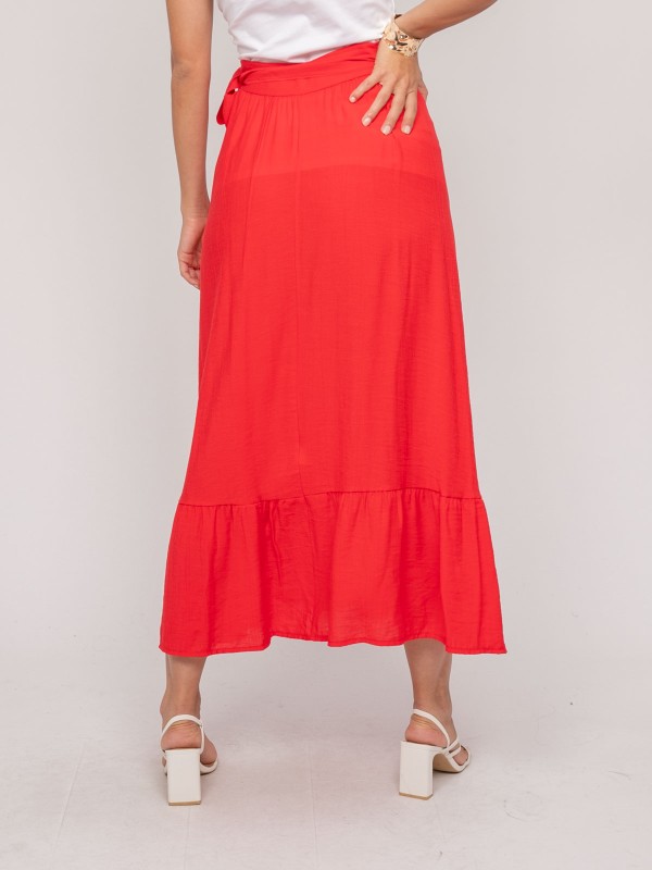 Jupe longue XADALYS - Rojo