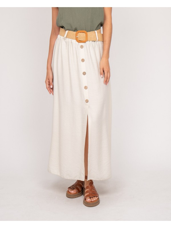 Jupe longue boutonnée avec...