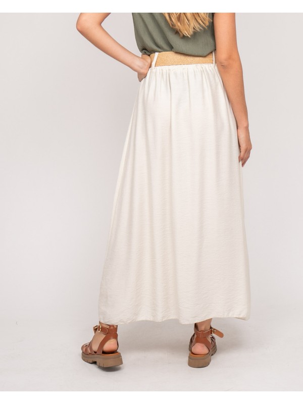 Jupe longue boutonnée avec...