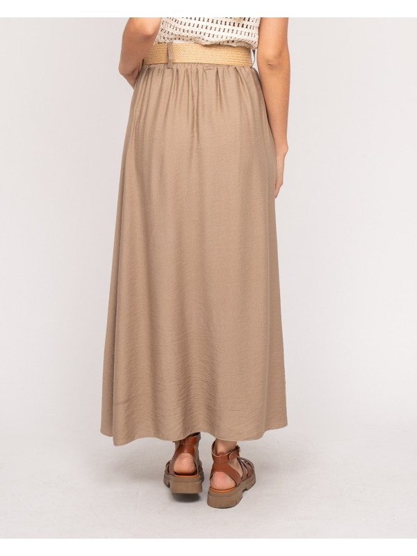 Jupe longue boutonnée avec...