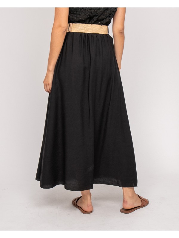 Jupe longue boutonnée avec...