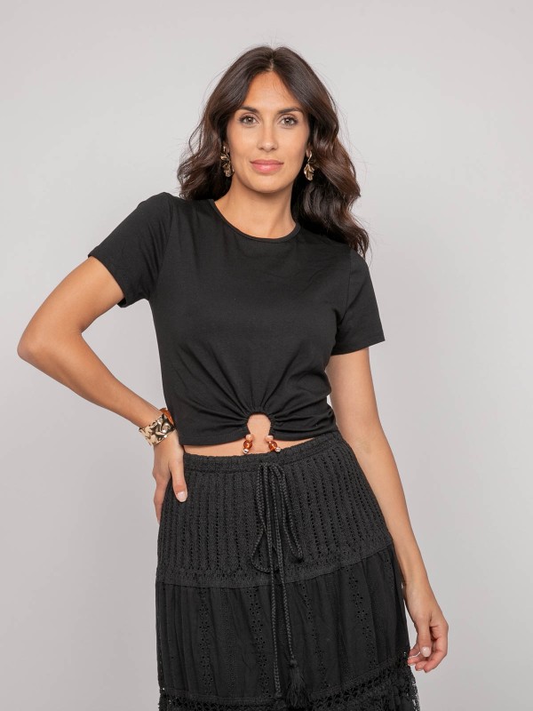 T-shirt détail bijoux...