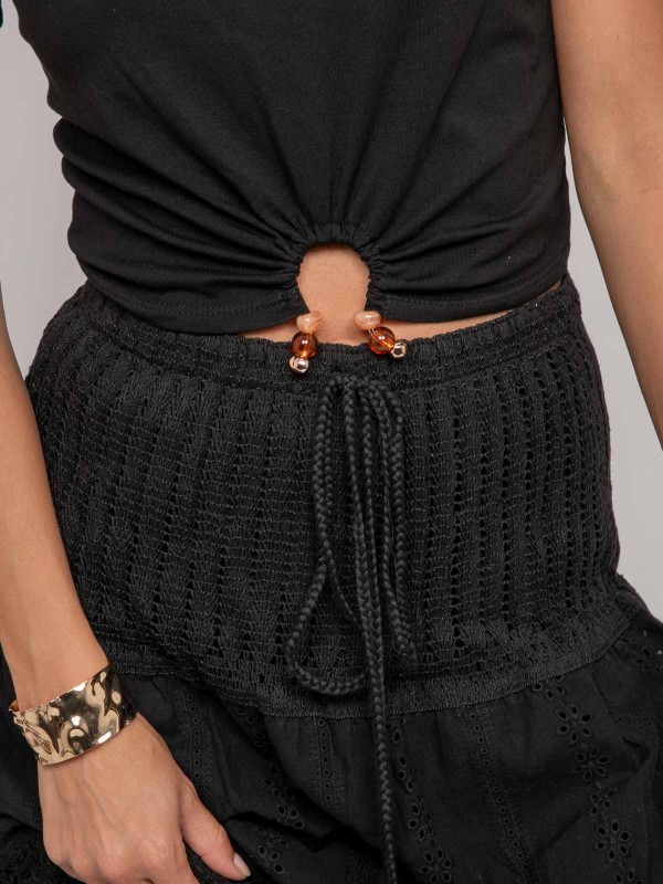 T-shirt détail bijoux...