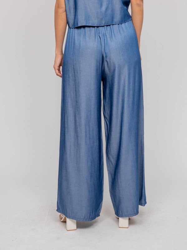 Pantalon fluide EMONA - Azul