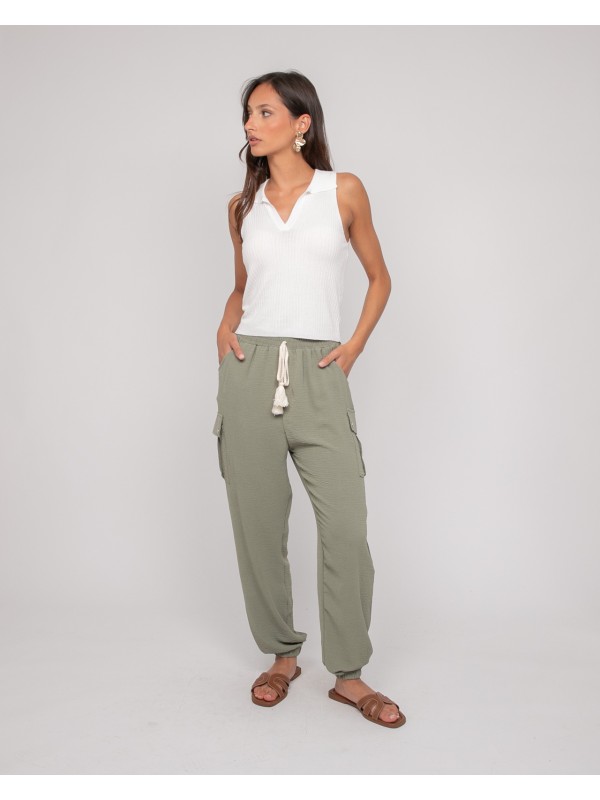Pantalon cargo ETINOSA - Kaki