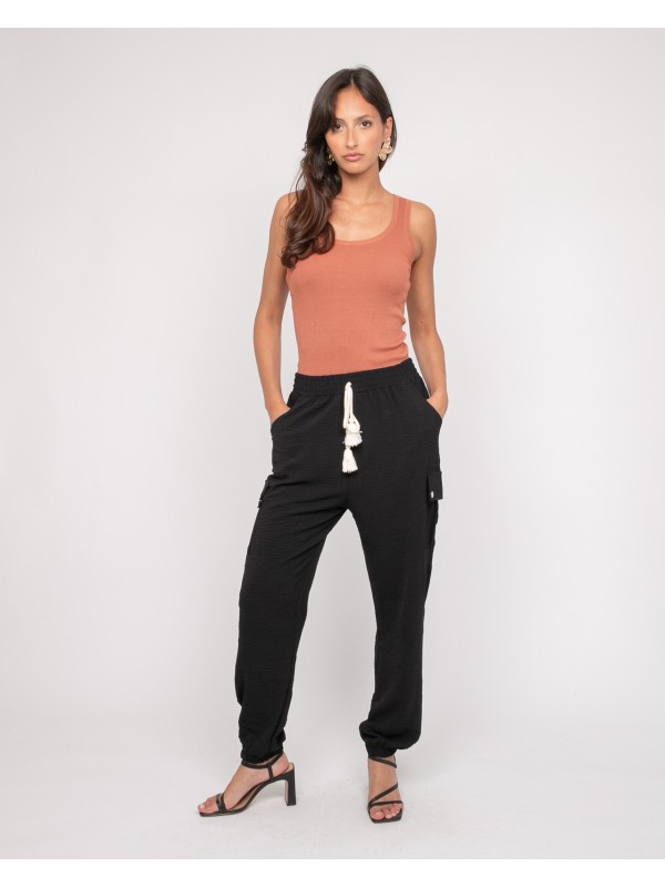 Pantalon cargo ETINOSA - Negro