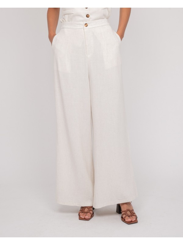 Pantalon effet lin EVELISE...