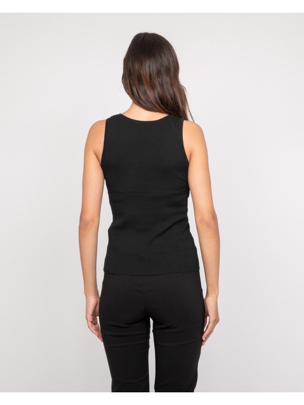 Débardeur maille FALYA - Negro