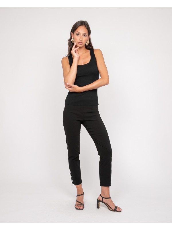 Débardeur maille FALYA - Negro