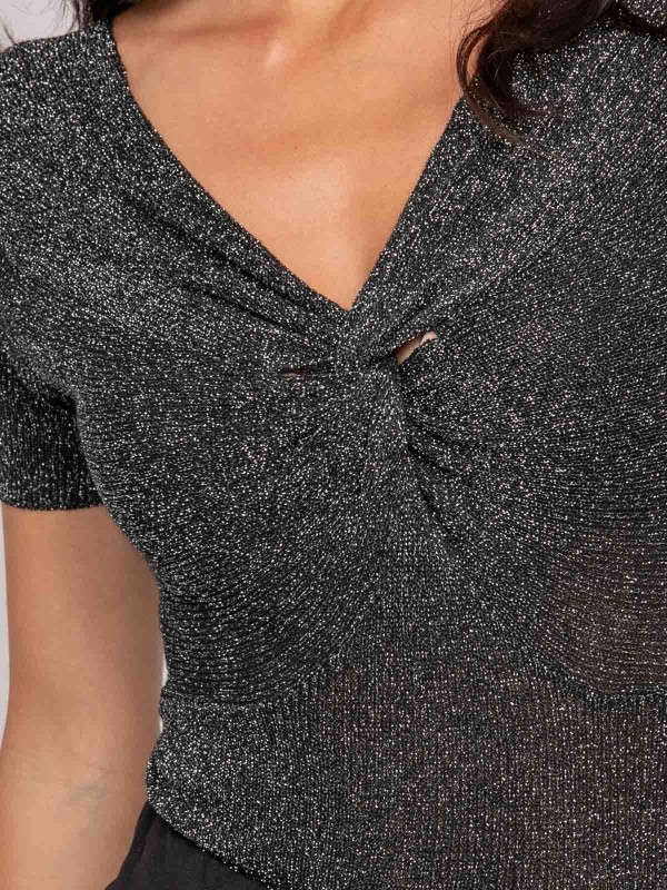 Top manches courtes lurex...