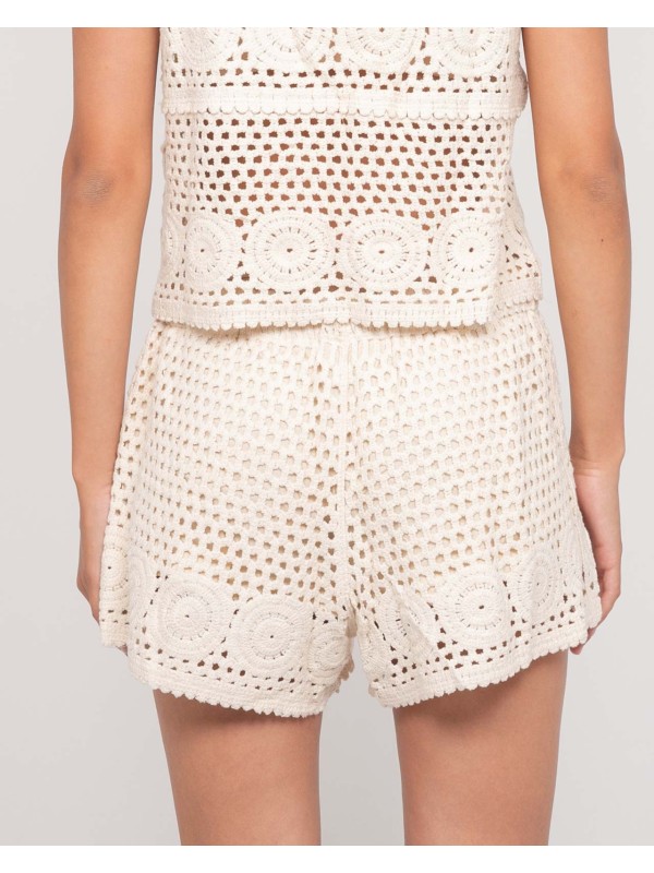 Short crochet XAONA - Ecru