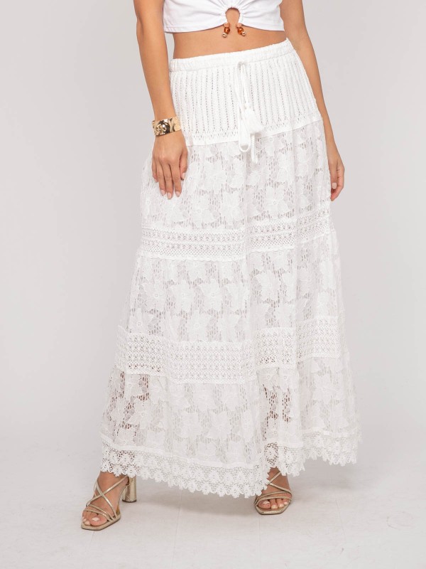 Jupe longue dentelle...