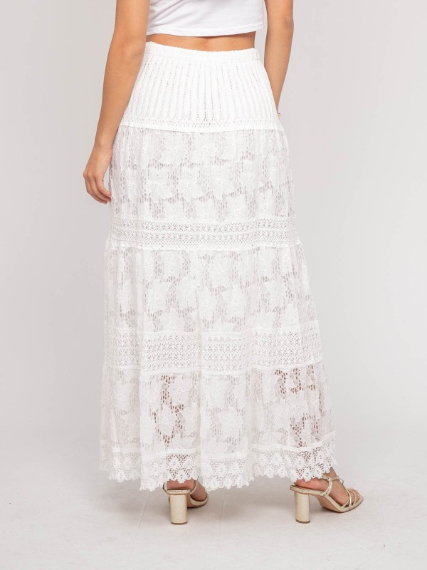 Jupe longue dentelle...