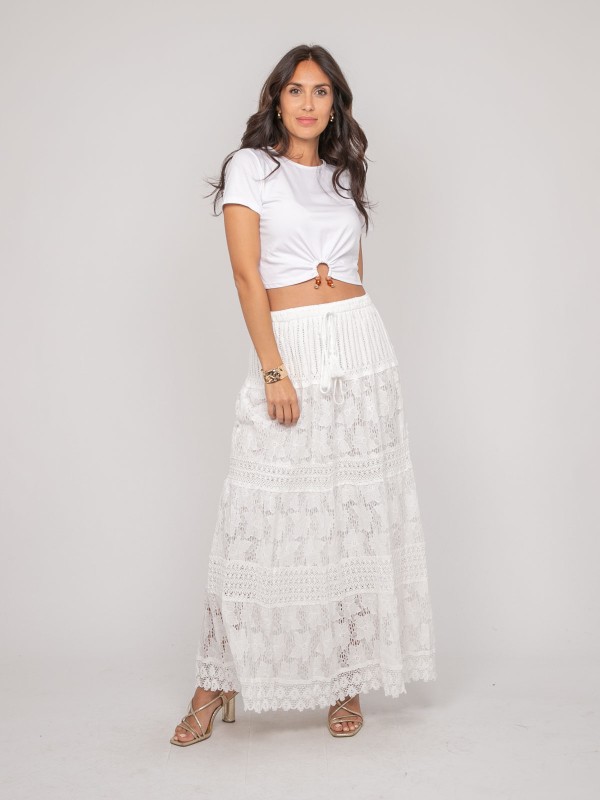 Jupe longue dentelle...