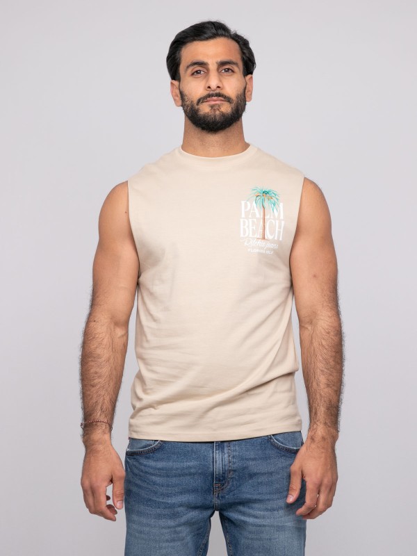 T-shirt sans manches...