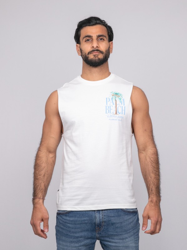 T-shirt sans manches...