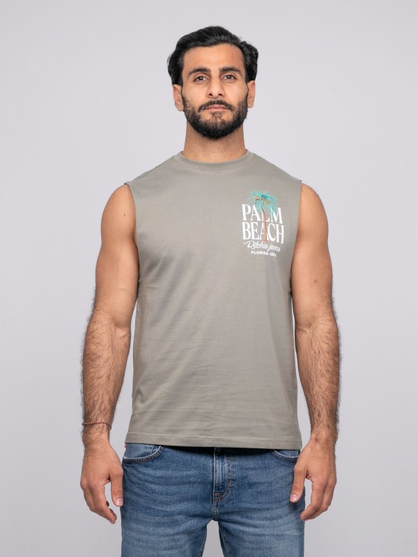 T-shirt sans manches...