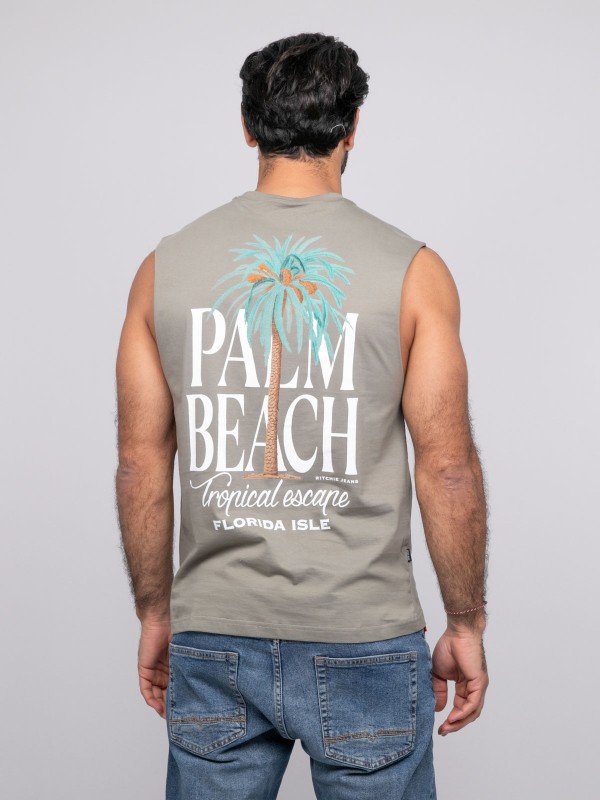 T-shirt sans manches...