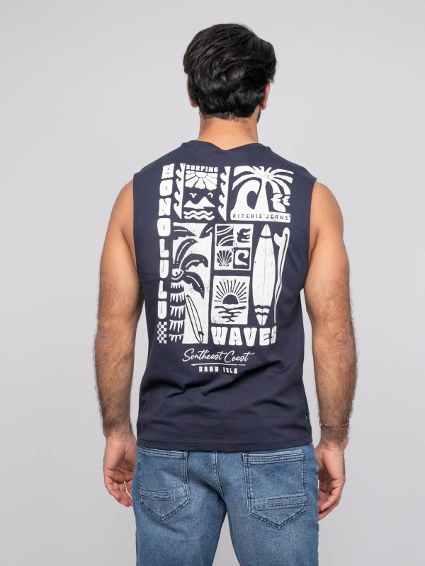 T-shirt sans manches...