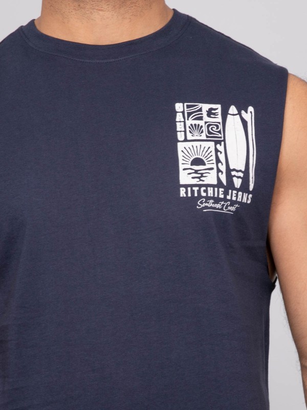 T-shirt sans manches...