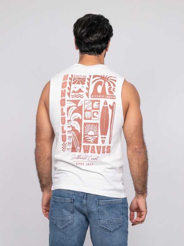 T-shirt sans manches...