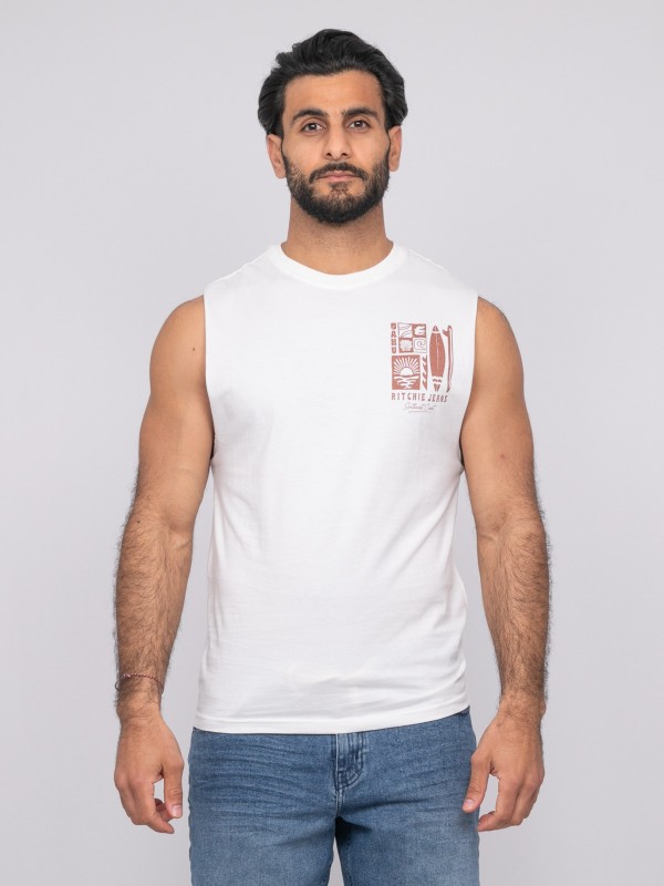 T-shirt sans manches...