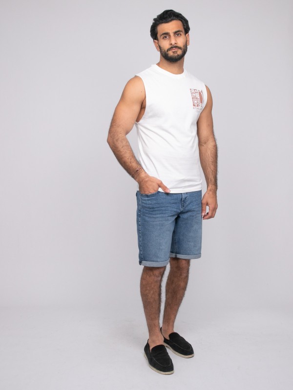 T-shirt sans manches...