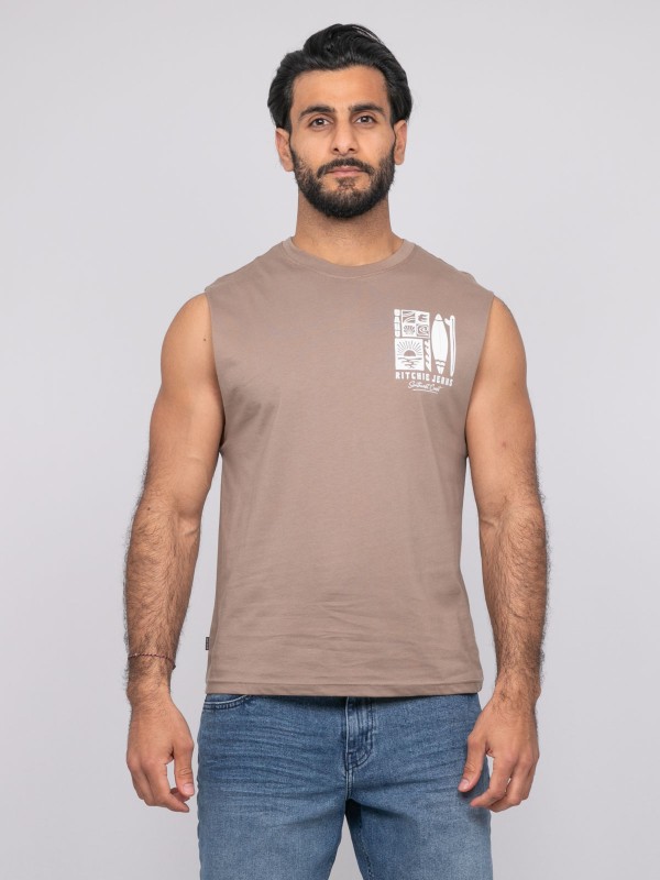 T-shirt sans manches...