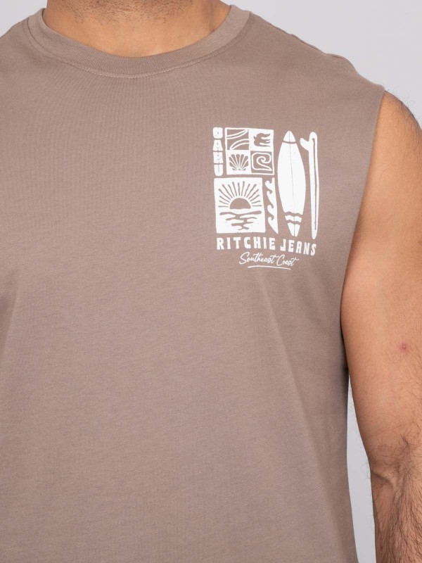 T-shirt sans manches...