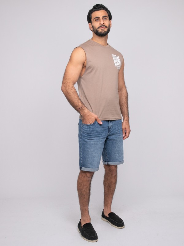 T-shirt sans manches...