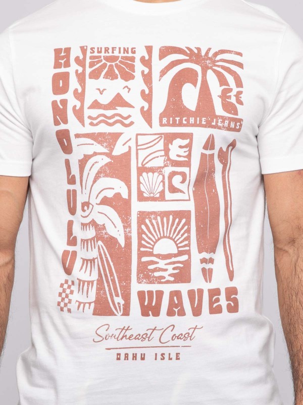 T-shirt manches courtes...