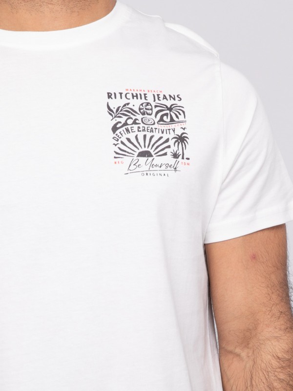 T-shirt manches courtes...