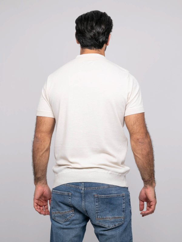 Pull polo manches courtes...