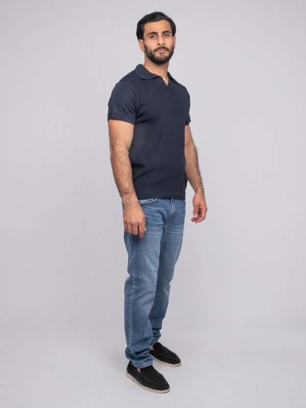 Pull polo manches courtes...