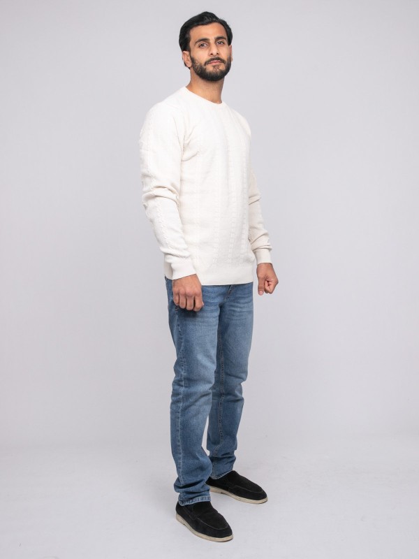 Pull torsade AMOROL - Beige