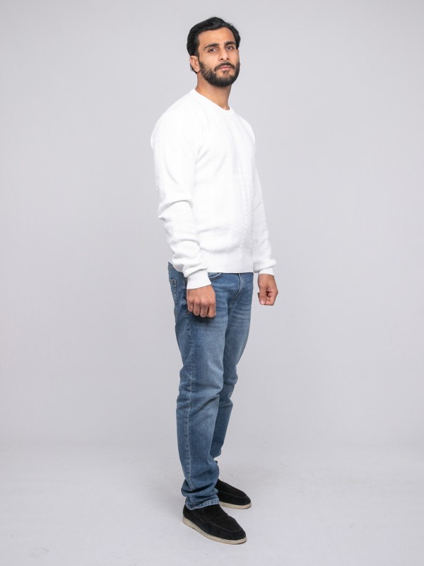 Pull torsade AMOROL - Ecru