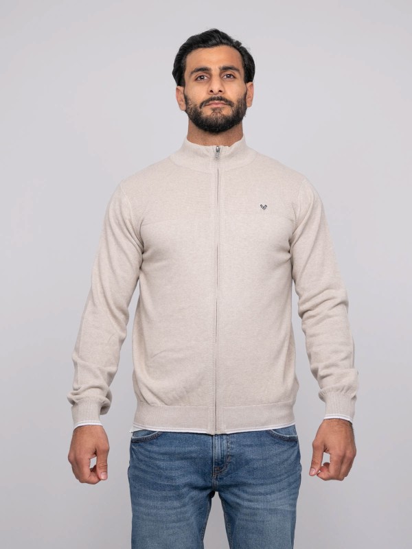 Gilet zipé AMOULIN - Beige