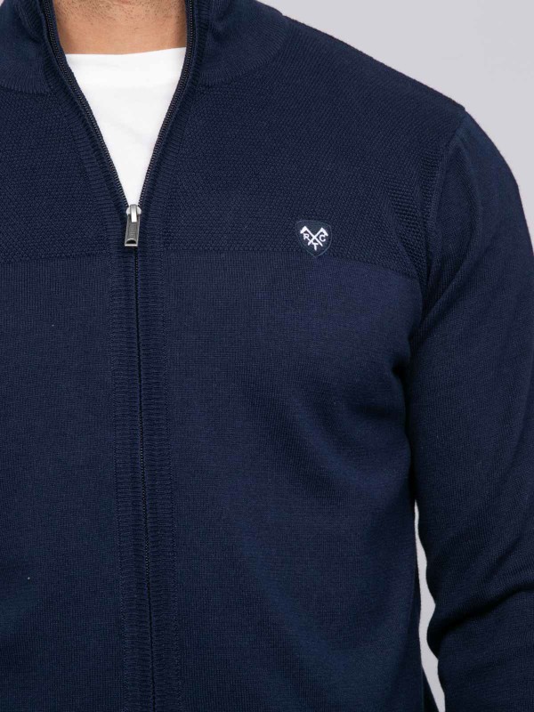 Gilet zipé AMOULIN - Bleu...