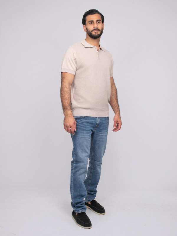 Pull polo manche courtes...