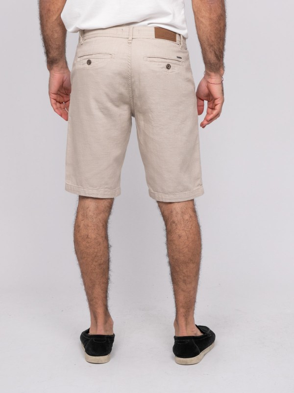 Bermuda coton BELKINO - Beige