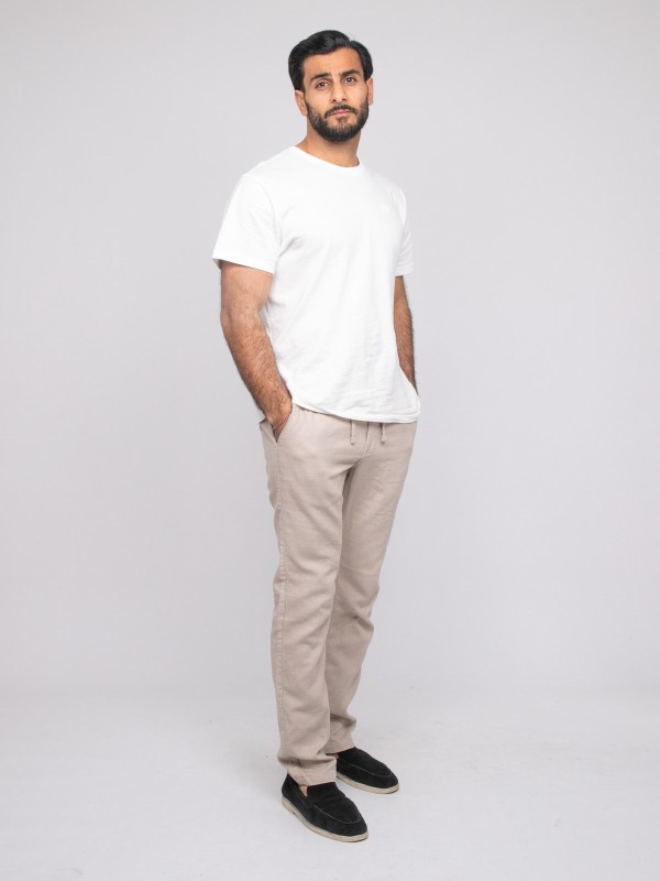 Pantalon chino CORTUDO - Beige