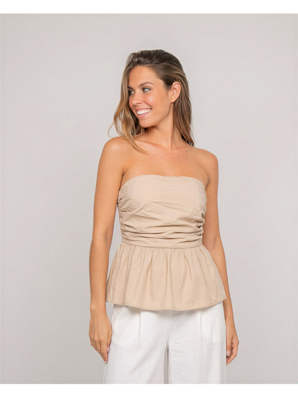 Top bustier FELICIE - Beige