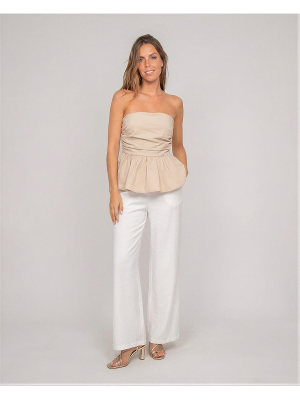 Top bustier FELICIE - Beige