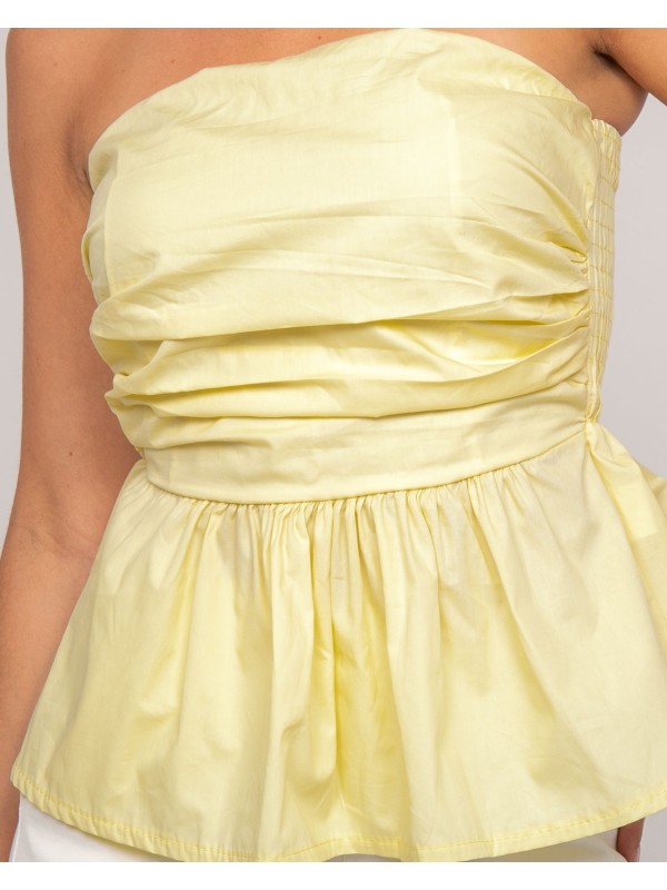 Top bustier FELICIE - Jaune