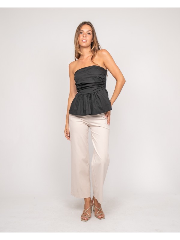 Top bustier FELICIE - Noir