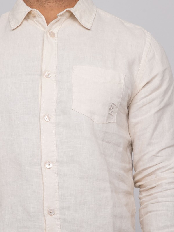 Chemise en lin DALAMO - Beige
