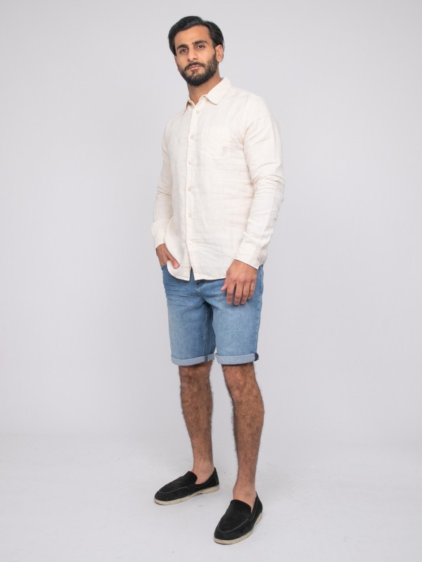 Chemise en lin DALAMO - Beige