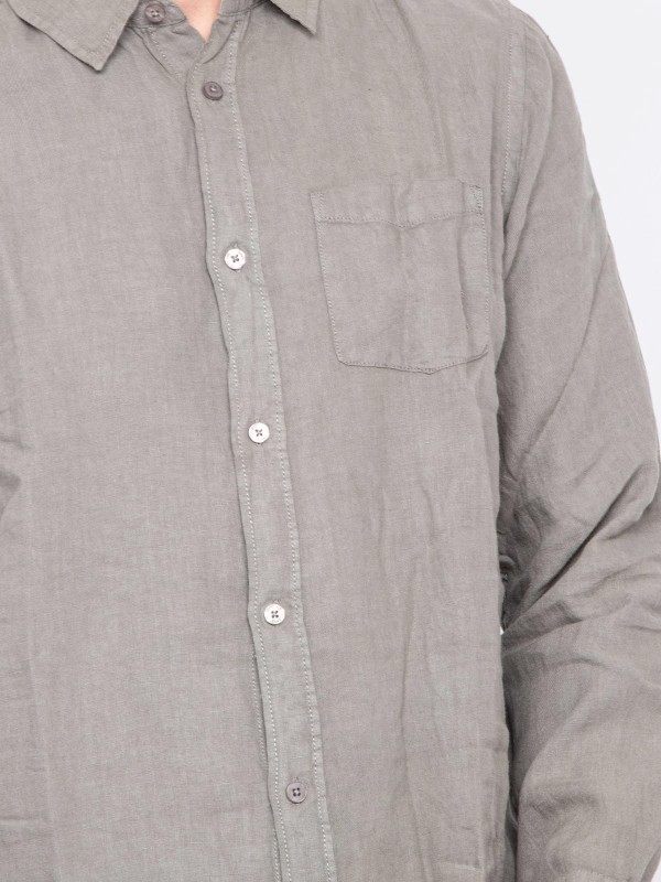 Chemise en lin DALAMO - Kaki