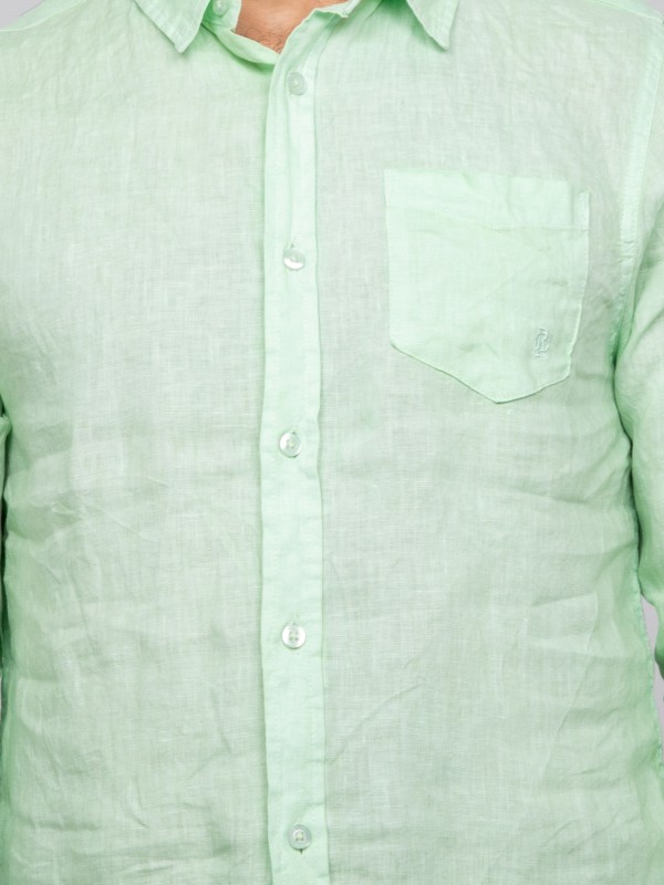 Chemise en lin DALAMO - Vert