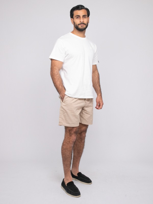 Short coton CASSIS - Beige